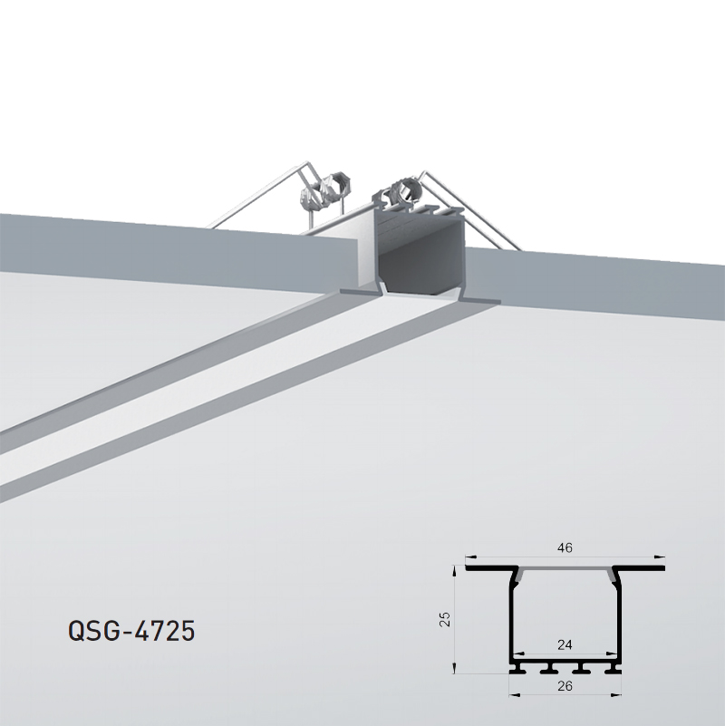 Recessed Drywall LED Diffuser Channel For 20mm Double Row LED Light Strip Recessed Drywall LED Diffuser Channel For 20mm Double Row LED Light Strip